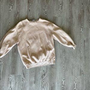 nude crew neck